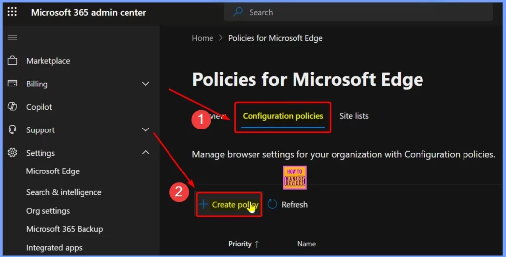 Enable Accessibility Image Labels in Edge Browser using Microsoft 365 Admin Center - Fig.2
