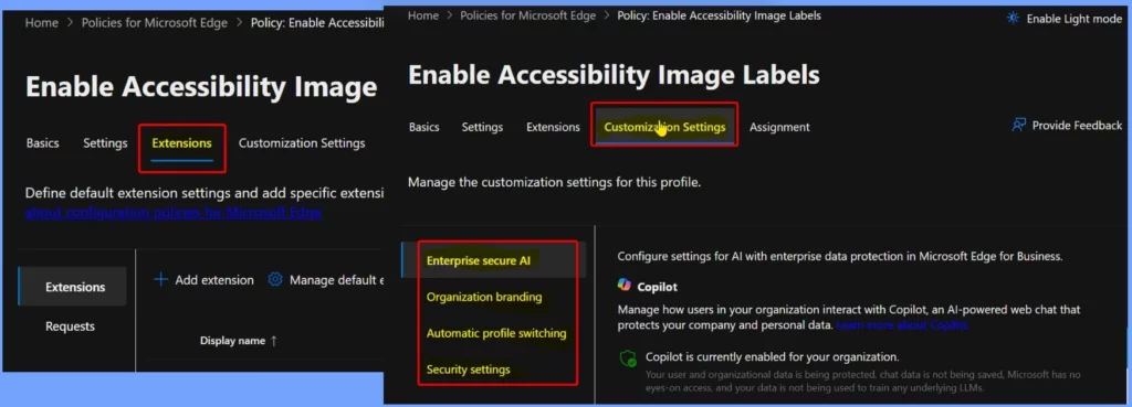Enable Accessibility Image Labels in Edge Browser using Microsoft 365 Admin Center - Fig.8