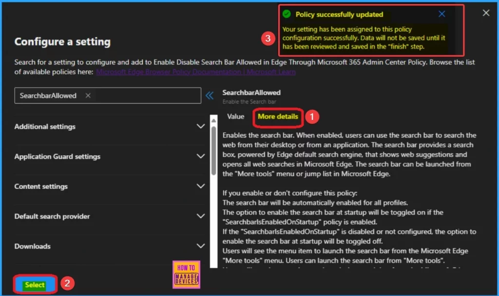 Enable Disable Search Bar Allowed in Edge Through Microsoft 365 Admin Center Policy 5 Enable Disable Search Bar Allowed in Edge Through Microsoft 365 Admin Center Policy - Fig.4
