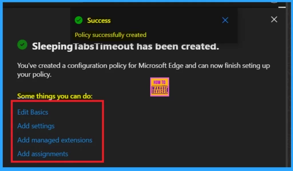 Enable Disable Sleeping Tabs Timeout in Edge Browser using the Microsoft 365 Admin Center Policy 3 Enable Disable Sleeping Tabs Timeout in Edge using the Microsoft 365 Admin Center-Fig.3