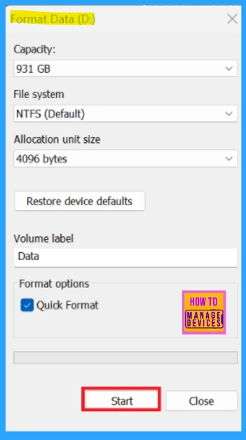 Five Easy Ways to Format a Drive in Windows 11 7 Five Easy Ways to Format a Drive in Windows 11 - Fig.6