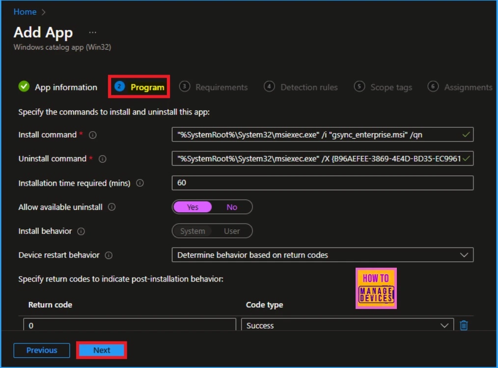 How to Install Google Backup and Sync App with Intune Using Enterprise App Catalog App - Fig.7