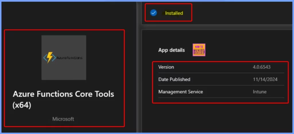 How to Deploy Azure Functions Core Tools with Intune Using Enterprise App Catalog App 13 How to Deploy Azure Functions Core Tools with Intune Using Enterprise App Catalog App - Fig.10