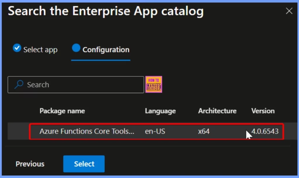 How to Deploy Azure Functions Core Tools with Intune Using Enterprise App Catalog App 6 How to Deploy Azure Functions Core Tools with Intune Using Enterprise App Catalog App - Fig.3