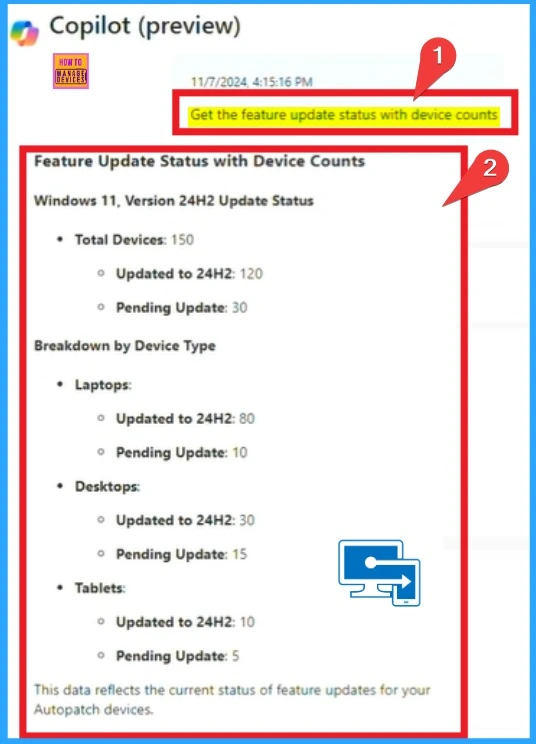Identify Update Issues for Autopatch Devices in Intune using Copilot - Fig.4 - Creds to MS