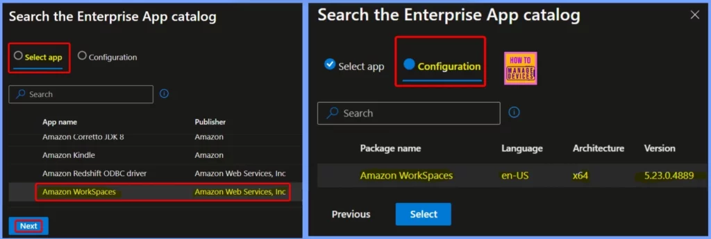 How to Install Amazon WorkSpaces with Intune Enterprise App Catalog App 5 How to Install Amazon WorkSpaces with Intune Enterprise App Catalog App - Fig.3