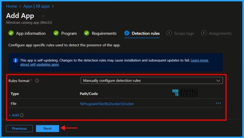 Step-by-Step Guide Install Docker Desktop with Intune Enterprise App Catalog App. Fig.09