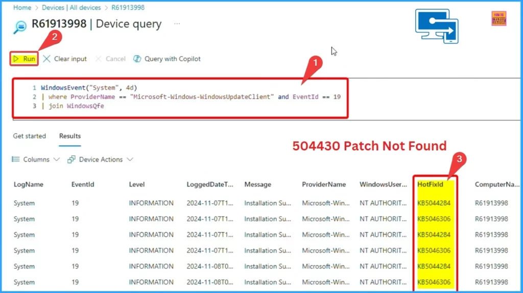 Copilot Enhances Troubleshooting using Intune and Device Query to Resolve Missing Patches 4 Copilot Enhances Troubleshooting using Intune and Device Query to Resolve Missing Patches - Fig.4 - Creds to MS