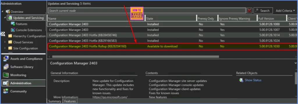 KB28204160 Task Sequence Reboot and Content Download Failure Issues Fixed SCCM 2403 Rollup Update 5 KB28204160 Task Sequence Reboot and Content Download Failure Issues Fixed SCCM 2403 Rollup Update - Fig.1