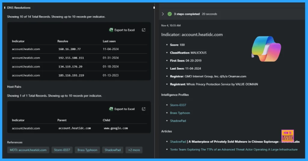 10 New Indicators Skills Can Now Leverage MDTI Indicator Data | Microsoft Defender 2 10 New Indicators Skills Can Now Leverage MDTI Indicator Data | Microsoft Defender - Fig.2 (Image credit to MS)