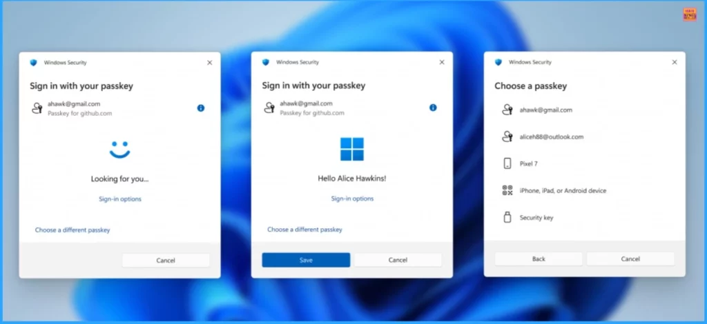 Modern Windows Hello Visual Communication Experience in Windows 11 Devices- Fig.4 - Creds to MS