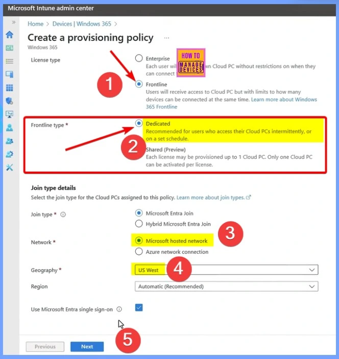 New Dedicated Mode Experience in Windows 365 Frontline - Fig.2 - Creds to MS