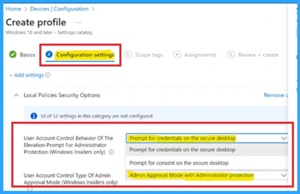 Enhancing Security with Administrator Protection in Windows 11 using Intune 5 Enhancing Security with Administrator Protection in Windows 11 using Intune-Fig.5 Creds to MS