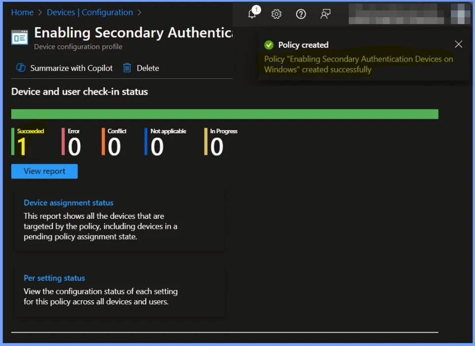 Allow Secondary Authentication Device on Windows using Intune - Fig.9