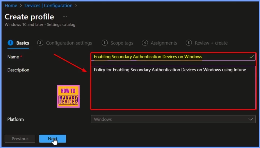 Allow Secondary Authentication Device on Windows using Intune - Fig.4
