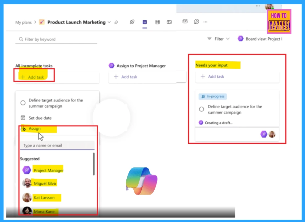 Project Manager Agent in Microsoft Planner on Teams for Simplified Task Management 8 Project Manager Agent in Microsoft Planner on Teams for Simplified Task Management - Fig.6 (Creds to MS)