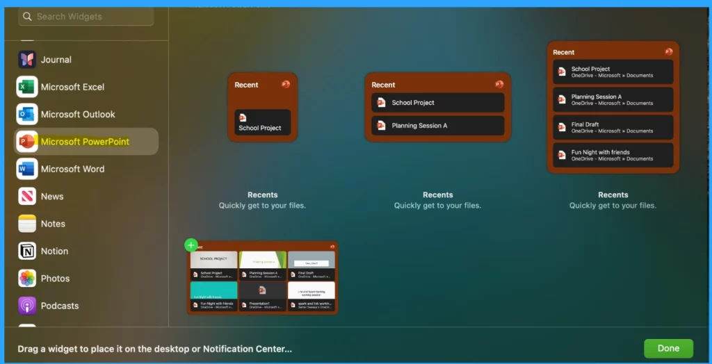 Microsoft Introduce New Recent Widgets for Word Excel and PowerPoint for Mac 3 Microsoft Introduce New Recent Widgets for Word Excel and PowerPoint for Mac-Fig.3 Creds to MS