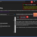 Enable Disable Show Downloads Insecure Warnings in Edge via the Microsoft 365 Admin Portal 5 Enable Disable Show Downloads Insecure Warnings in Edge via the Microsoft 365 Admin Portal 4