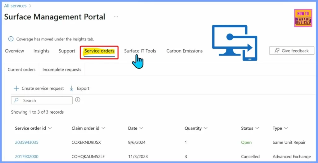 Surface Management Portal in Intune a Simplified Device Management for IT Admins - Fig.5 - Creds to MS