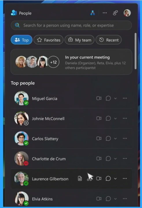 New Microsoft 365 Taskbar Experiences People Files and Calendar at Your Fingertips 2 New Microsoft 365 Taskbar Experiences People Files and Calendar at Your Fingertips -Fig.1 Creds to MS