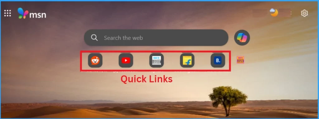 Enable Disable Quick Links on New Tab Page in MS Edge Browser 3 Enable Disable Quick Links on New Tab Page in MS Edge Browser - Fig.2