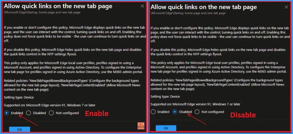 Enable Disable Quick Links on New Tab Page in MS Edge Browser 17 Enable Disable Quick Links on New Tab Page in MS Edge Browser - Fig.16