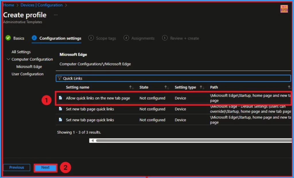 Enable Disable Quick Links on New Tab Page in MS Edge Browser 16 Enable Disable Quick Links on New Tab Page in MS Edge Browser - Fig.15