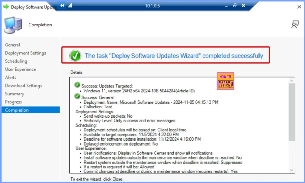 Windows 11 24H2 Upgrade using SCCM Feature Update Option 27 Windows 11 24H2 Upgrade using SCCM Feature Update Option - Fig.27
