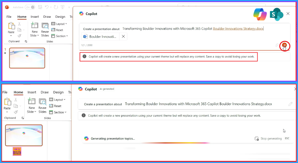 Copilot Simplify SharePoint Presentations with Speaker Notes Animations and Transitions 5 Copilot Simplify SharePoint Presentations with Speaker Notes Animations and Transitions - Fig.4 - Creds to MS