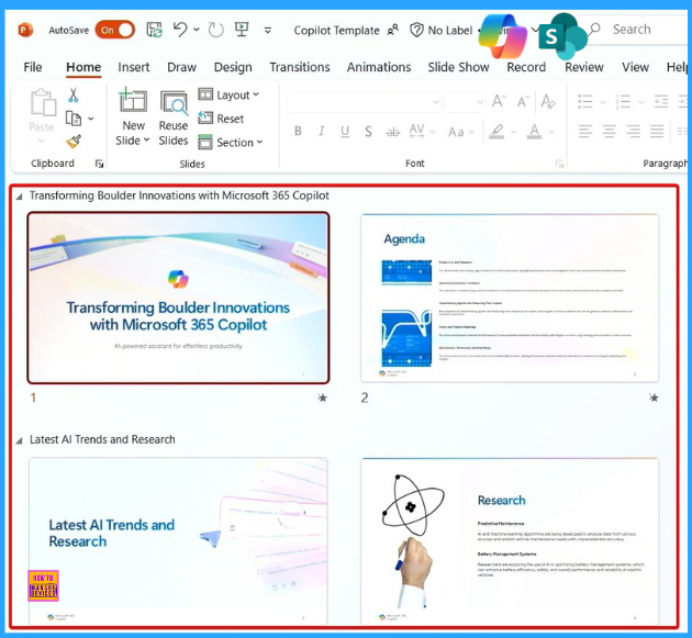 Copilot Simplify SharePoint Presentations with Speaker Notes Animations and Transitions 7 Copilot Simplify SharePoint Presentations with Speaker Notes Animations and Transitions - Fig.6 - Creds to MS