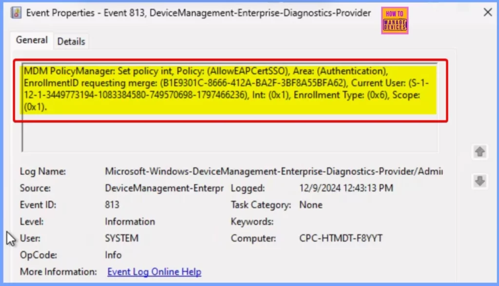 How to Allow EAP Cert SSO User in Windows using Intune Settings Catalog - Fig.9