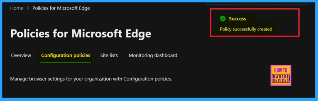 Enable Alternate Error Pages in Microsoft Edge Via Microsoft 365 Admin Center Policy - Fig.11