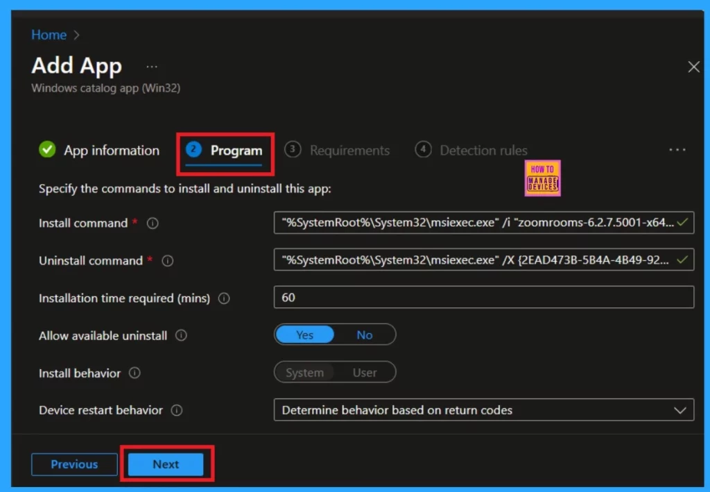 Best way to Install Zoom Rooms App using Intune Enterprise App Catalog App 9 Best way to Install Zoom Rooms App using Intune Enterprise App Catalog App-Fig.9