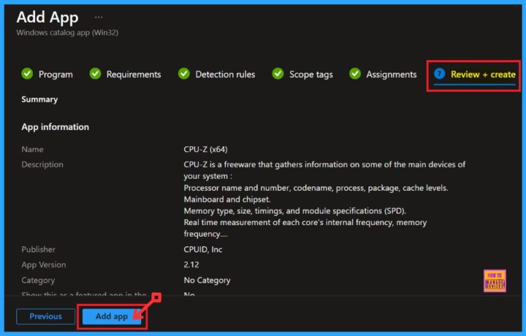 Deploy CPU-Z App Through The Enterprise App Catalog App With Intune ...
