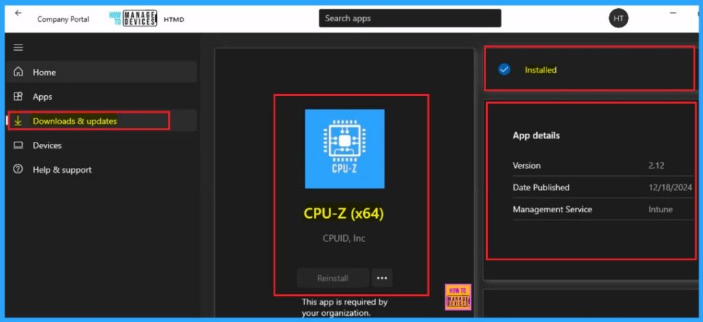Deploy CPU-Z App through the Enterprise App Catalog App with Intune 15 Deploy CPU-Z App Through the Enterprise App Catalog App with Intune-Fig.14
