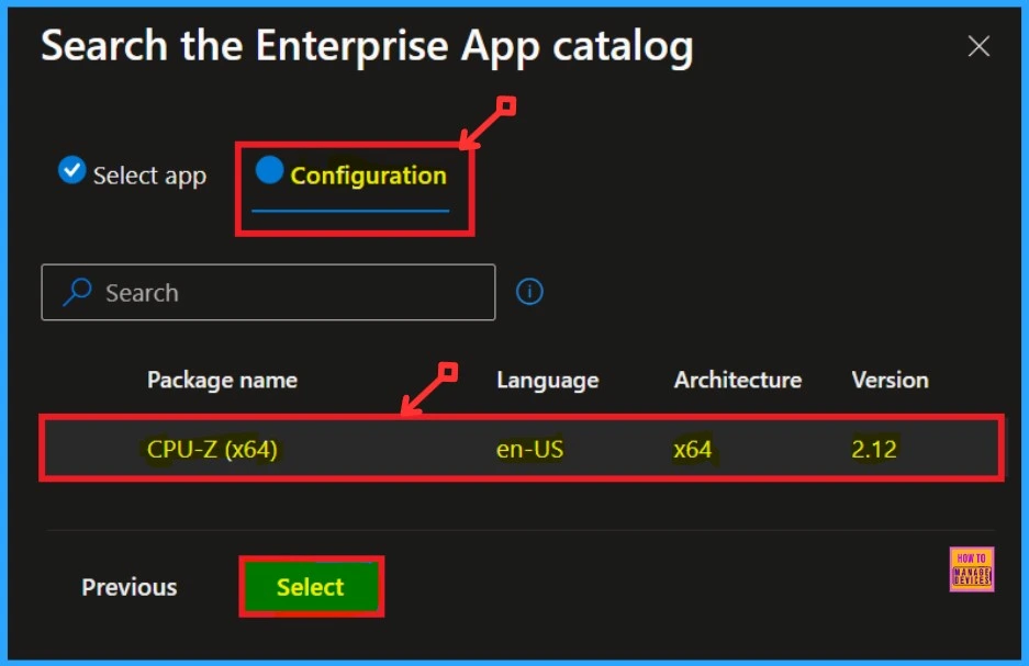 Deploy CPU-Z App through the Enterprise App Catalog App with Intune 4 Deploy CPU-Z App Through the Enterprise App Catalog App with Intune-Fig.3