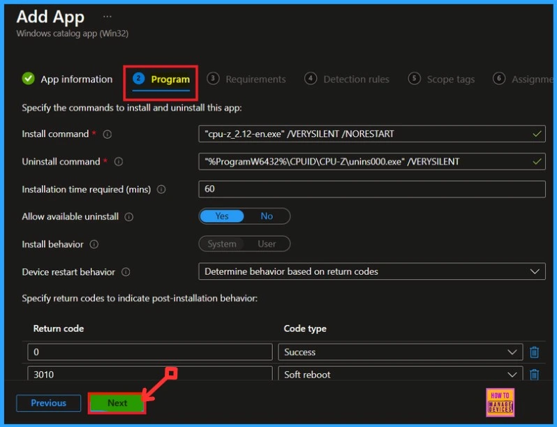 Deploy CPU-Z App through the Enterprise App Catalog App with Intune 8 Deploy CPU-Z App Through the Enterprise App Catalog App with Intune-Fig.7