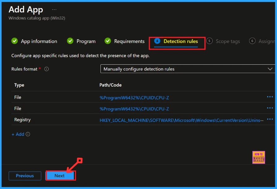 Deploy CPU-Z App through the Enterprise App Catalog App with Intune 10 Deploy CPU-Z App Through the Enterprise App Catalog App with Intune-Fig.9