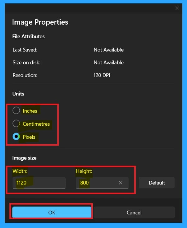 Resize an Image Using Paint and Photos Apps in Windows 11 -Fig.9