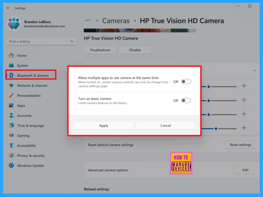 New Advanced Camera Options in Windows Multi App and Basic Camera Features- Fig.3 (Image credit to MS)