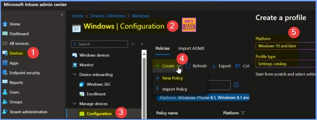 How to Control User Input from the Wireless Display Receiver using Intune Policy - Fig.2
