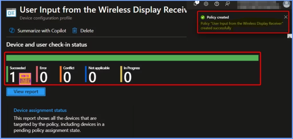 How to Control User Input from the Wireless Display Receiver using Intune Policy - Fig.8