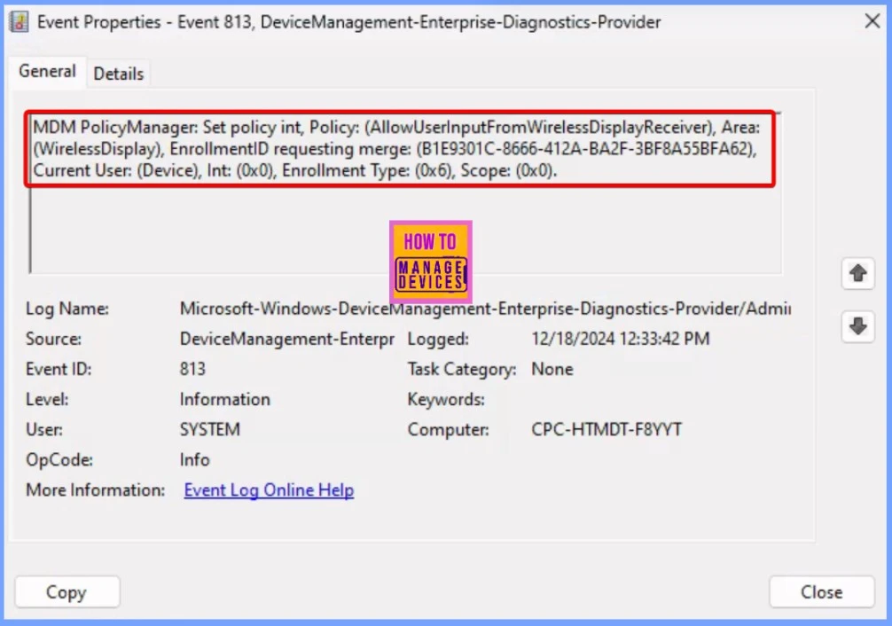 How to Control User Input from the Wireless Display Receiver using Intune Policy - Fig.9