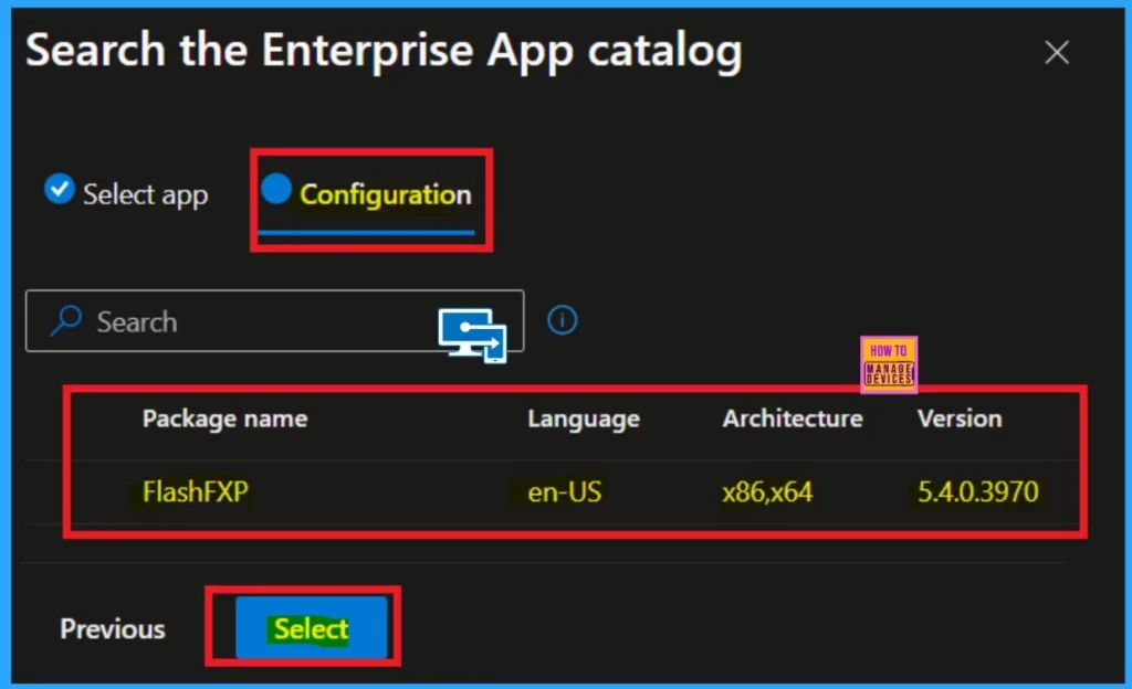 Easy Way to Install Flash FXP App using Enterprise App Catalog App in Intune 5 Easy Way to Install Flash FXP App using Enterprise App Catalog App in Intune-Fig.5