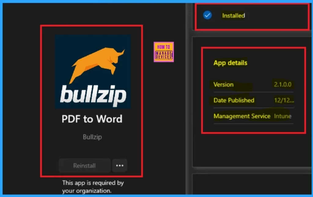 Best way to Install Bullzip PDF to Word App using Intune Enterprise App Catalog App 16 Best way to Install Bullzip PDF to Word App using Intune Enterprise App Catalog App-Fig.16