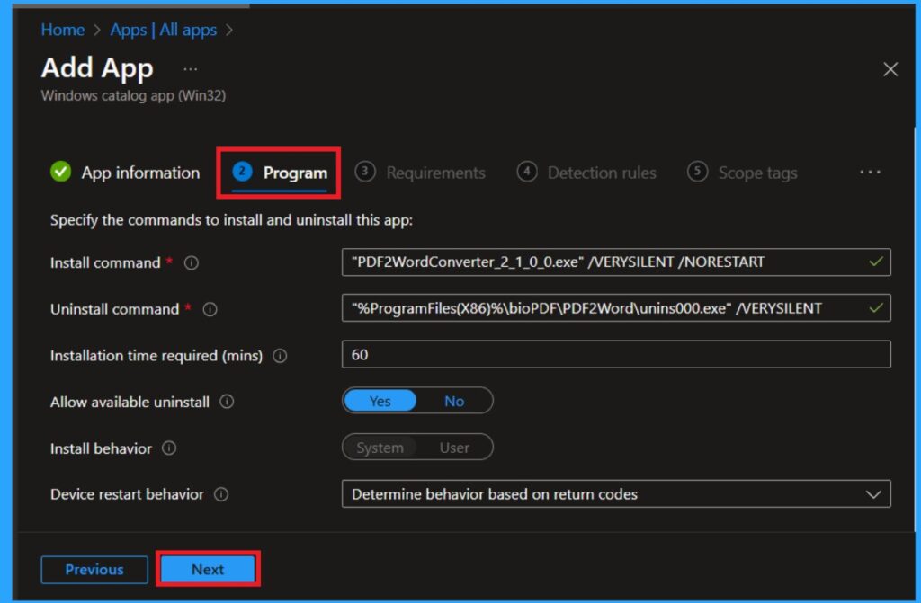 Best way to Install Bullzip PDF to Word App using Intune Enterprise App Catalog App 9 Best way to Install Bullzip PDF to Word App using Intune Enterprise App Catalog App-Fig.9