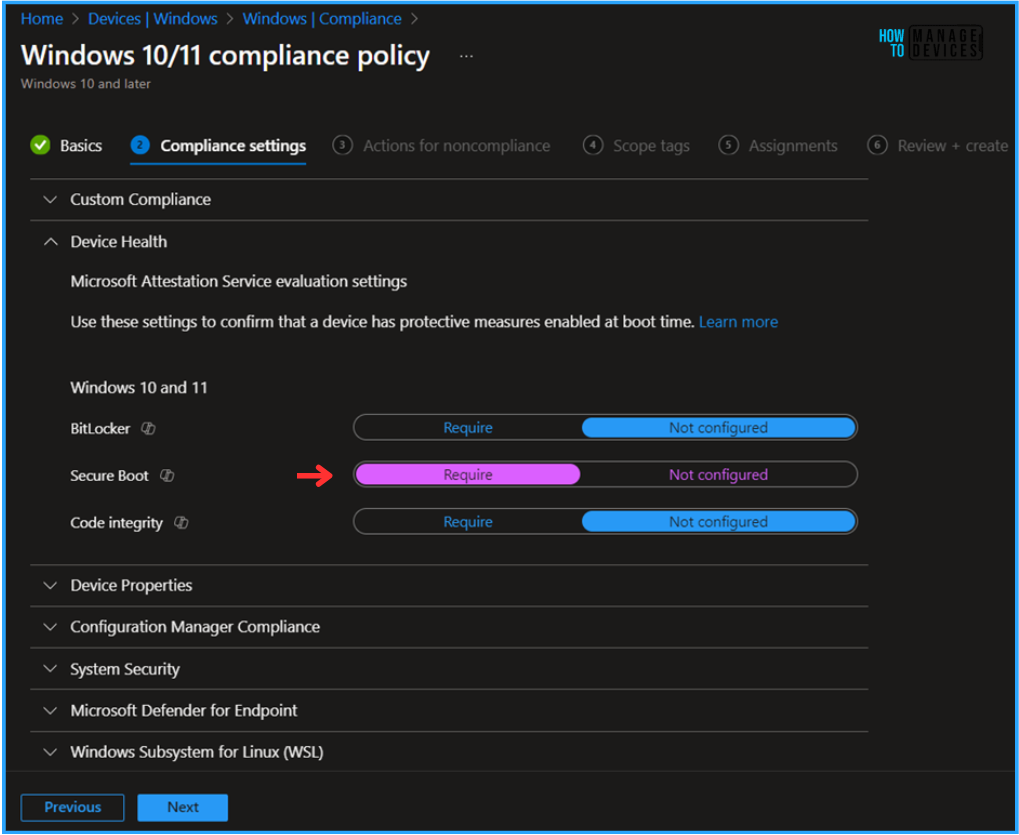 How to Create Secure Boot Compliance Policy with Intune 5 How to Create Secure Boot Compliance Policy with Intune. Fig. 5