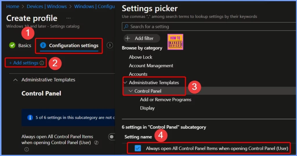 How to Enable Always Open All Control Panel Items When Opening Control Panel for User Policy in Intune 3 How to Enable Always Open All Control Panel Items When Opening Control Panel for User Policy in Intune - Fig.3