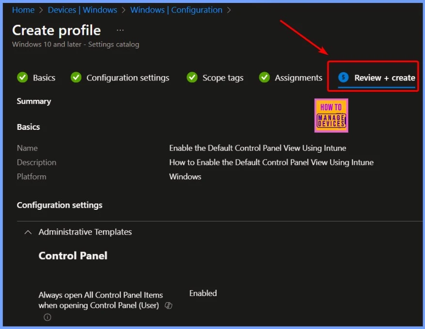 How to Enable Always Open All Control Panel Items When Opening Control Panel for User Policy in Intune 6 How to Enable Always Open All Control Panel Items When Opening Control Panel for User Policy in Intune - Fig.6