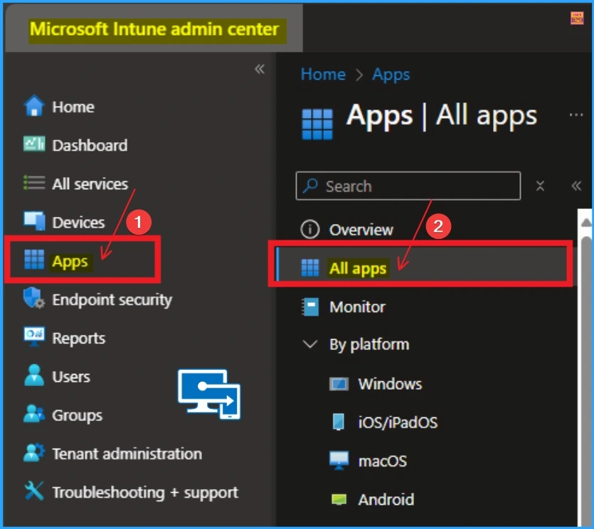How to Install Power BI Desktop App using Intune Enterprise App Catalog App - Fig.1